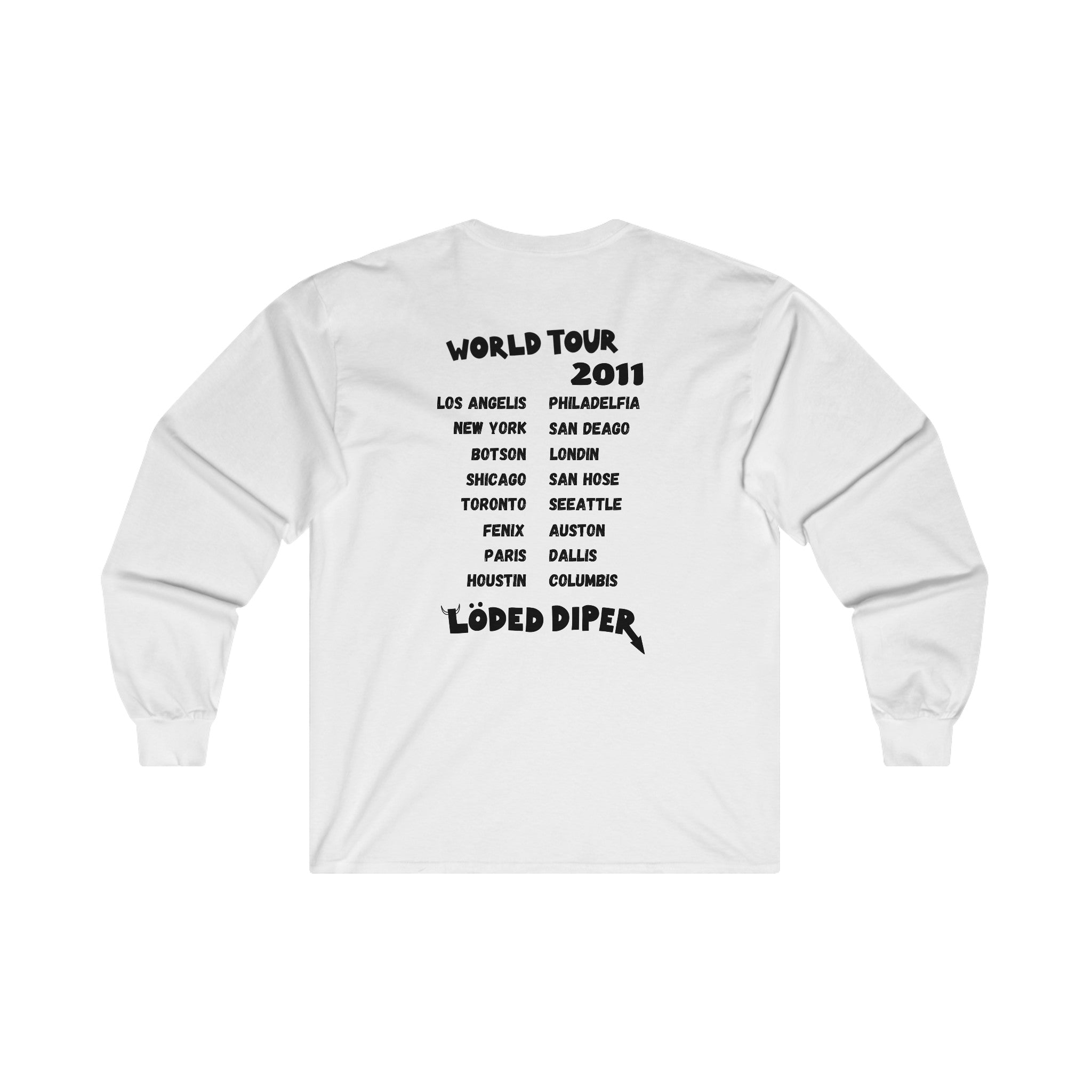 Loded Diper World Tour - Ultra Cotton Long Sleeve Tee - All Colors