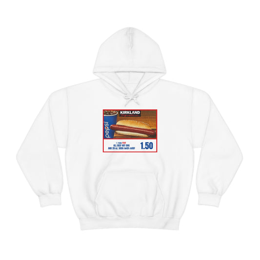 Costco Hotdog plus quote - Unisex Heavy Blend™ Hooded Sweatshirt
