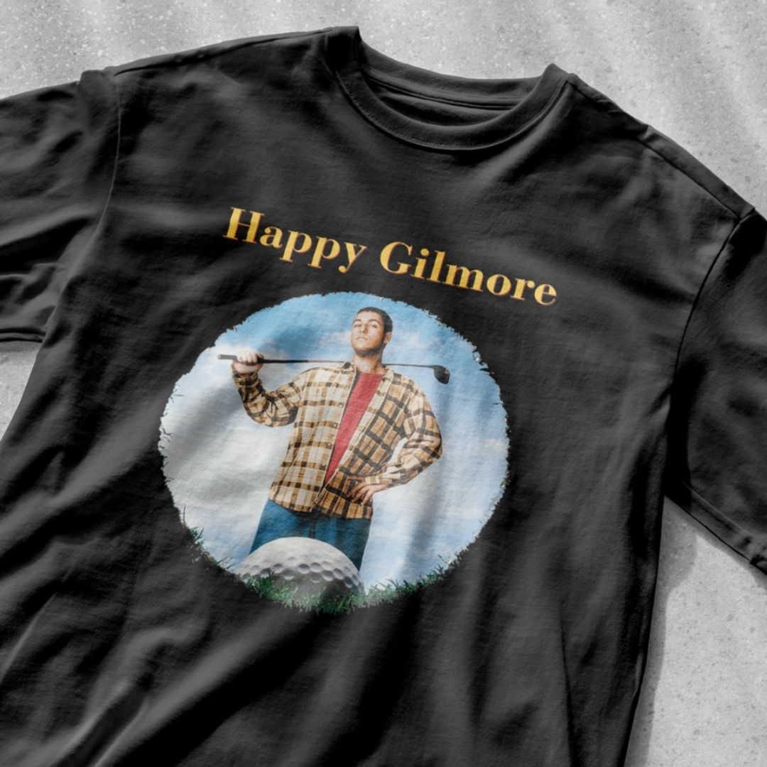 HAPPY GILMORE (with back quote) - Unisex Heavy Cotton Tee