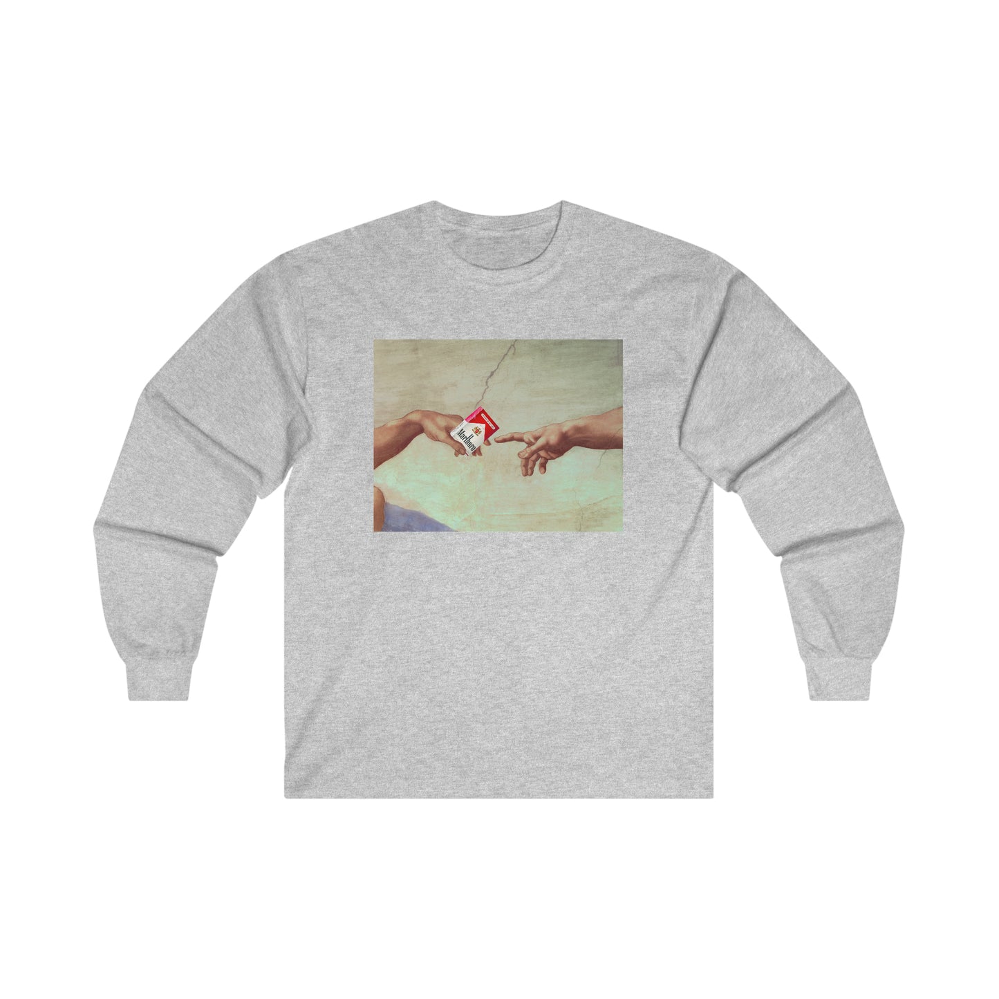 Gods Hand passing cigarettes - Ultra Cotton Long Sleeve Tee