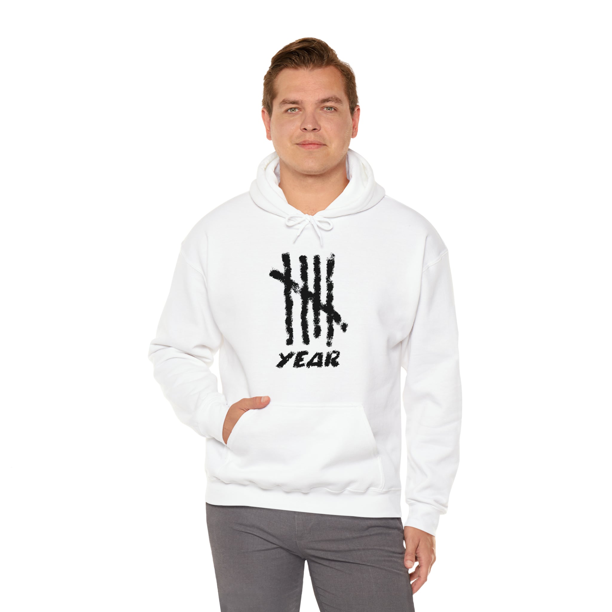 Fifth Year Chalk Marks - Unisex Heavy Blend™ Hooded Sweatshirt