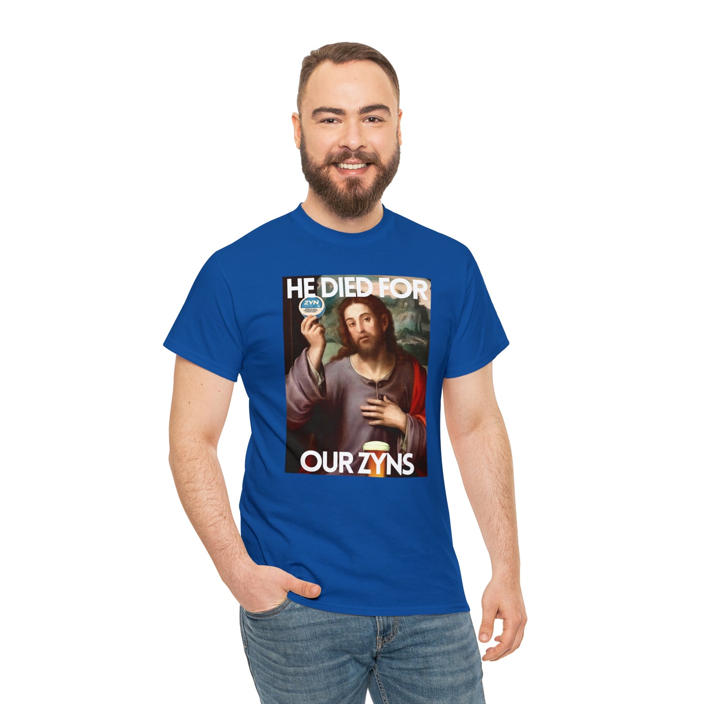 He died for our Zyns Jesus - Unisex Heavy Cotton Tee