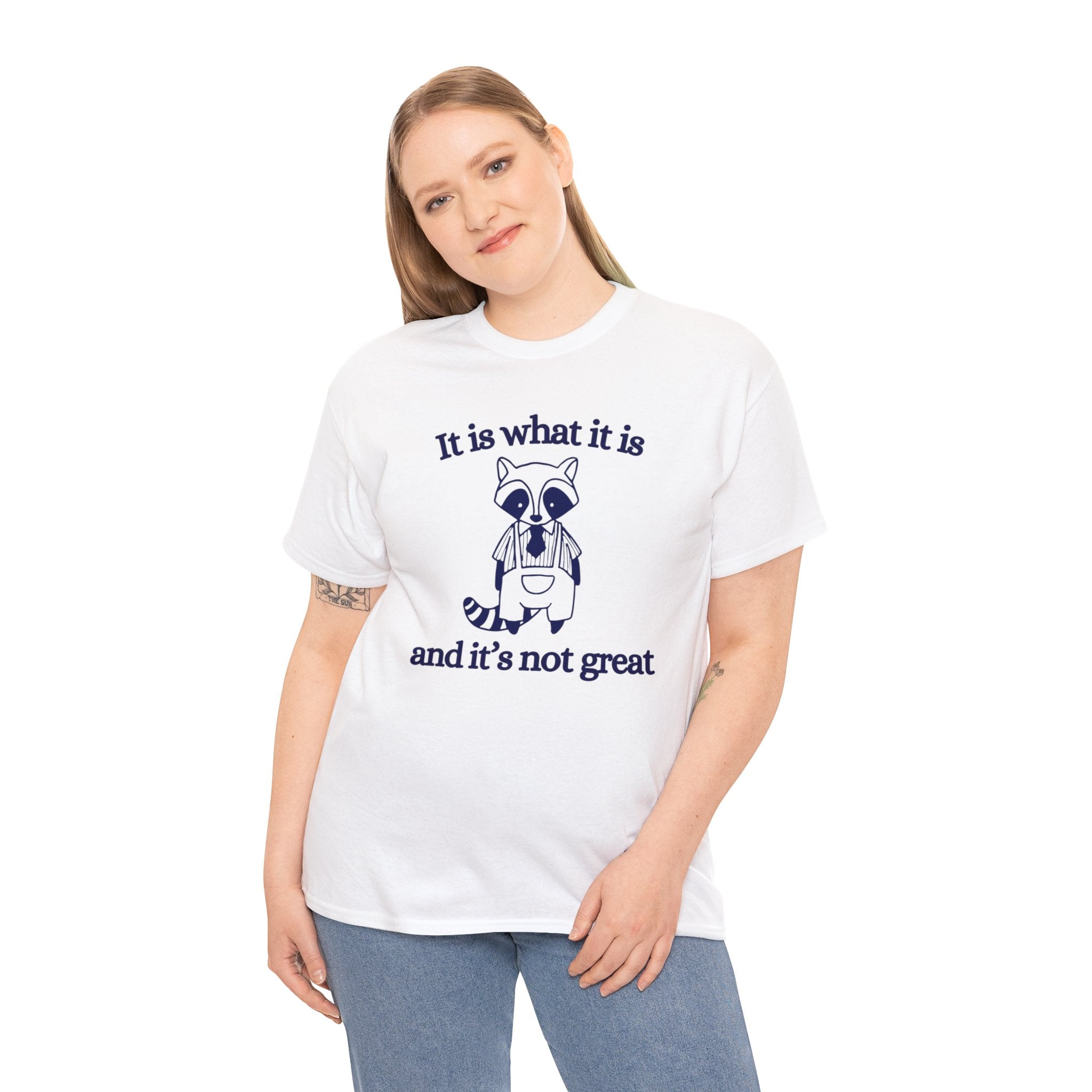It is what it is and its not great | graphic tee | funny shirt | vintage shirt | sarcastic t-shirt retro cartoon tee