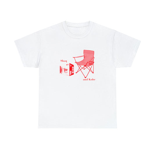 Shaq and Kobe 30 rack and chair - Unisex Heavy Cotton Tee