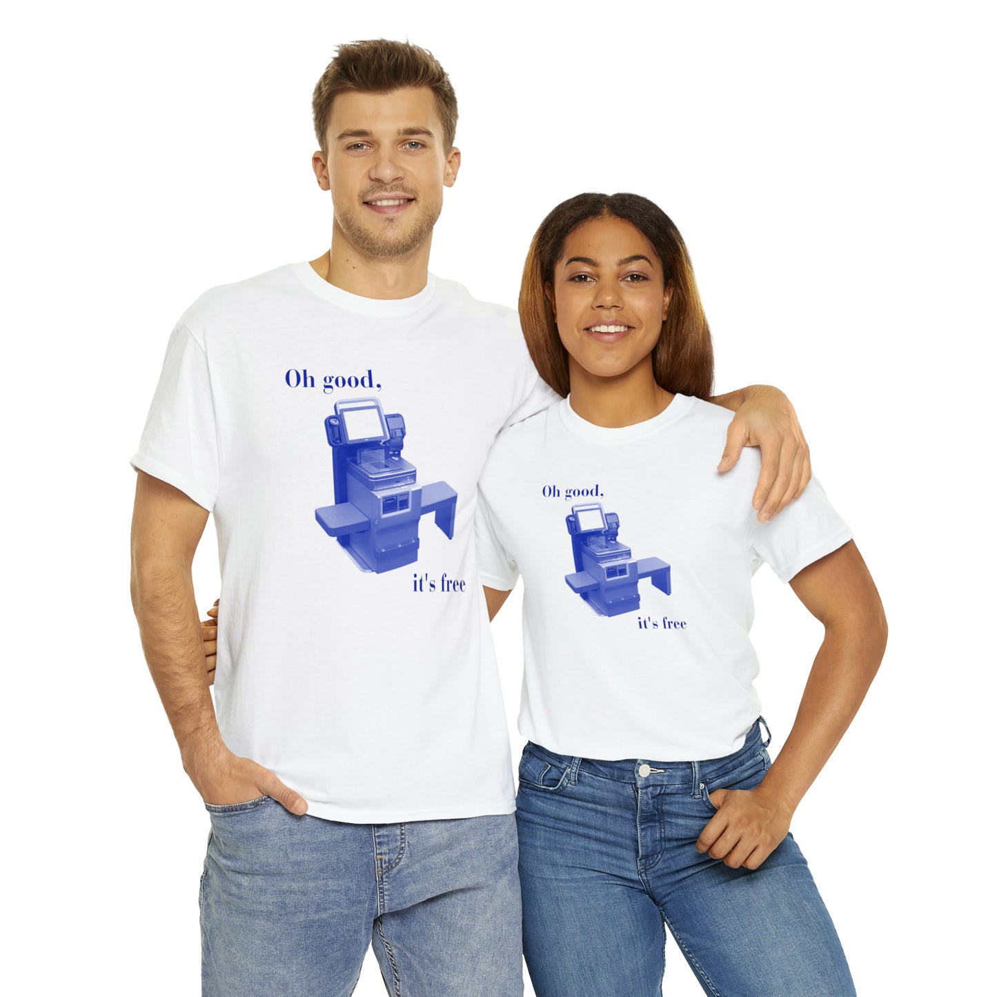 Self Checkout "Oh good, its free" - Unisex Heavy Cotton Tee