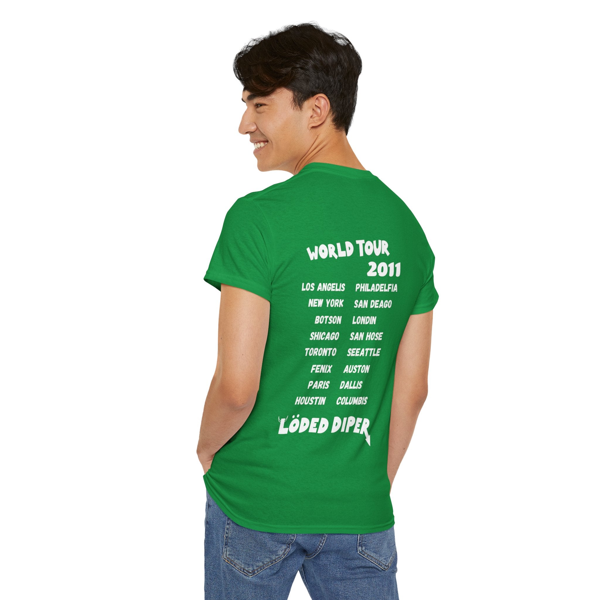 Loded Diper World Tour Shirt (Diary of a Wimpy Kid Rodrick Rules) - Unisex Heavy Cotton Tee