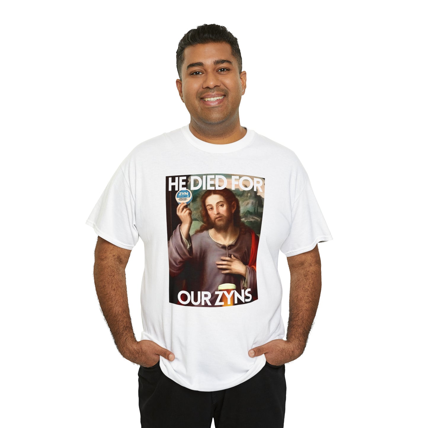 He died for our Zyns Jesus - Unisex Heavy Cotton Tee