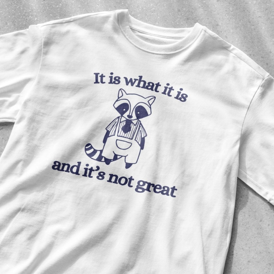 It is what it is and its not great shirt