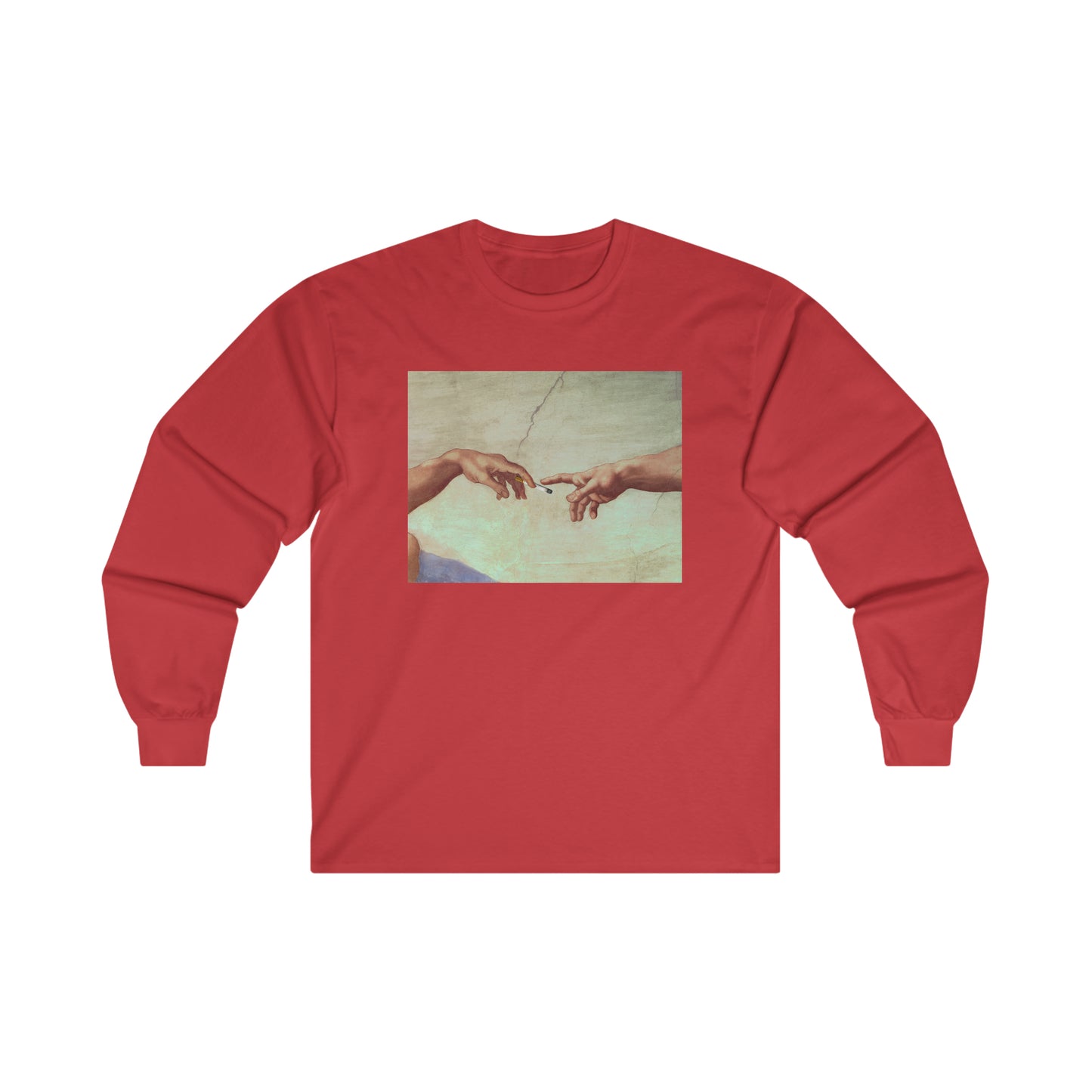Gods Hand Passing Cigarette - Ultra Cotton Long Sleeve Tee