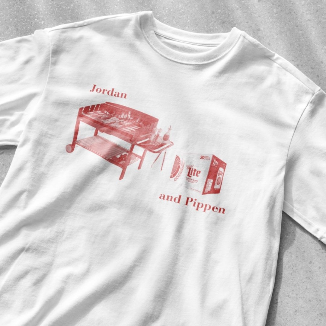 Jordan and Pippen Barbecue and 30 rack - Unisex Heavy Cotton Tee