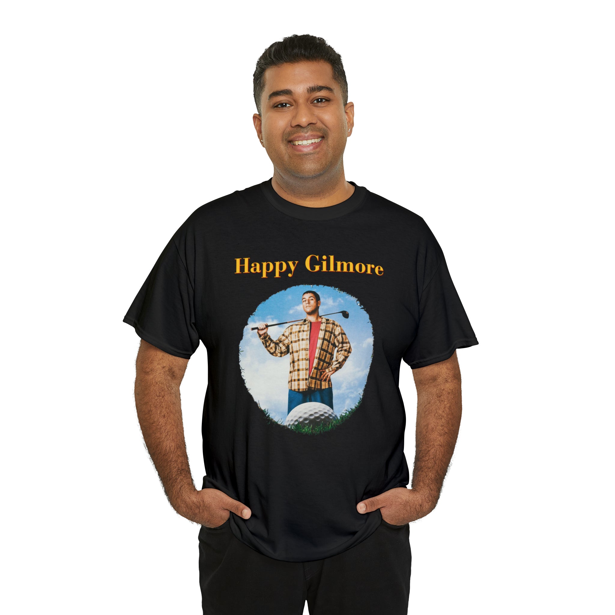HAPPY GILMORE (with back quote) - Unisex Heavy Cotton Tee