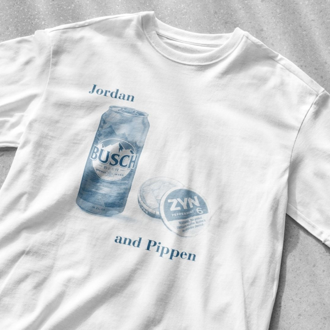 Jordan and Pippen Busch and Zyns 6mg - Unisex Heavy Cotton Tee