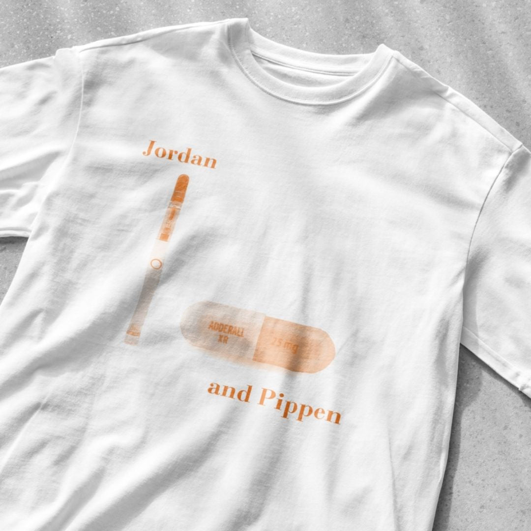 Jordan and Pippen Dab Pen and Adderall - Unisex Heavy Cotton Tee