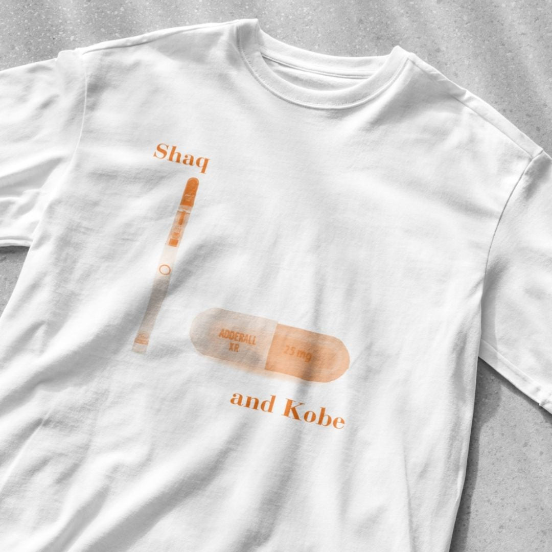 Shaq and Kobe Dab Pen and Adderall - Unisex Heavy Cotton Tee