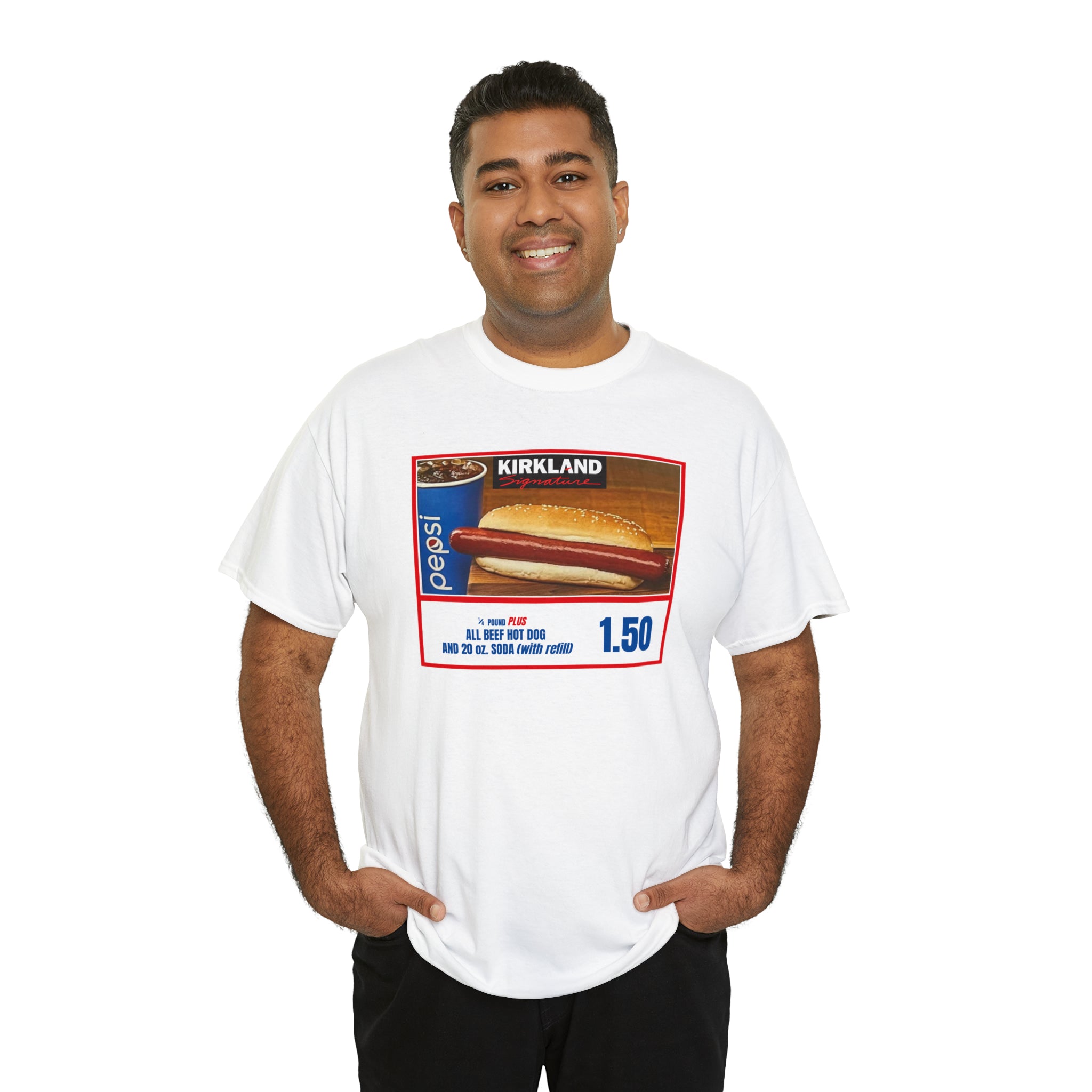 Costco Hotdog (no back quote) - Unisex Heavy Cotton Tee