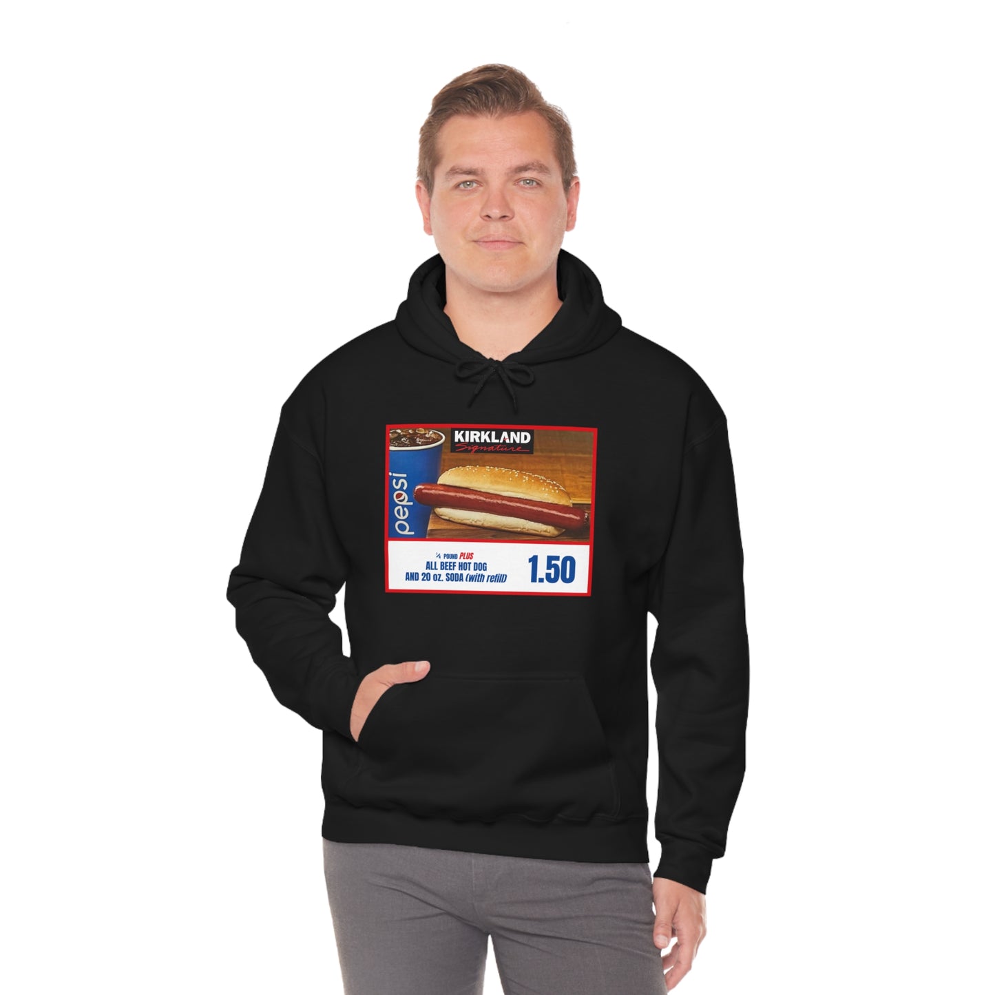 Costco Hotdog plus quote - Unisex Heavy Blend™ Hooded Sweatshirt