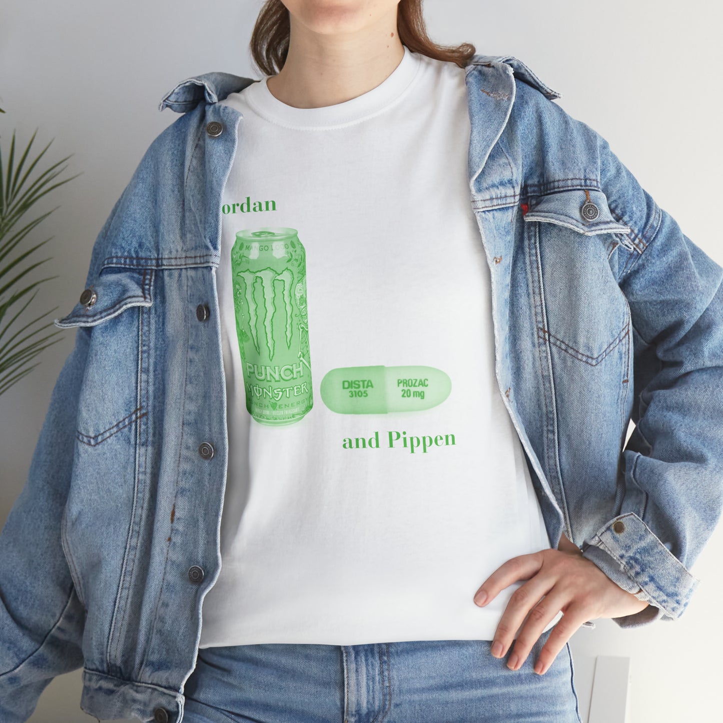 Jordan and Pippen Monster and Prozac - Unisex Heavy Cotton Tee