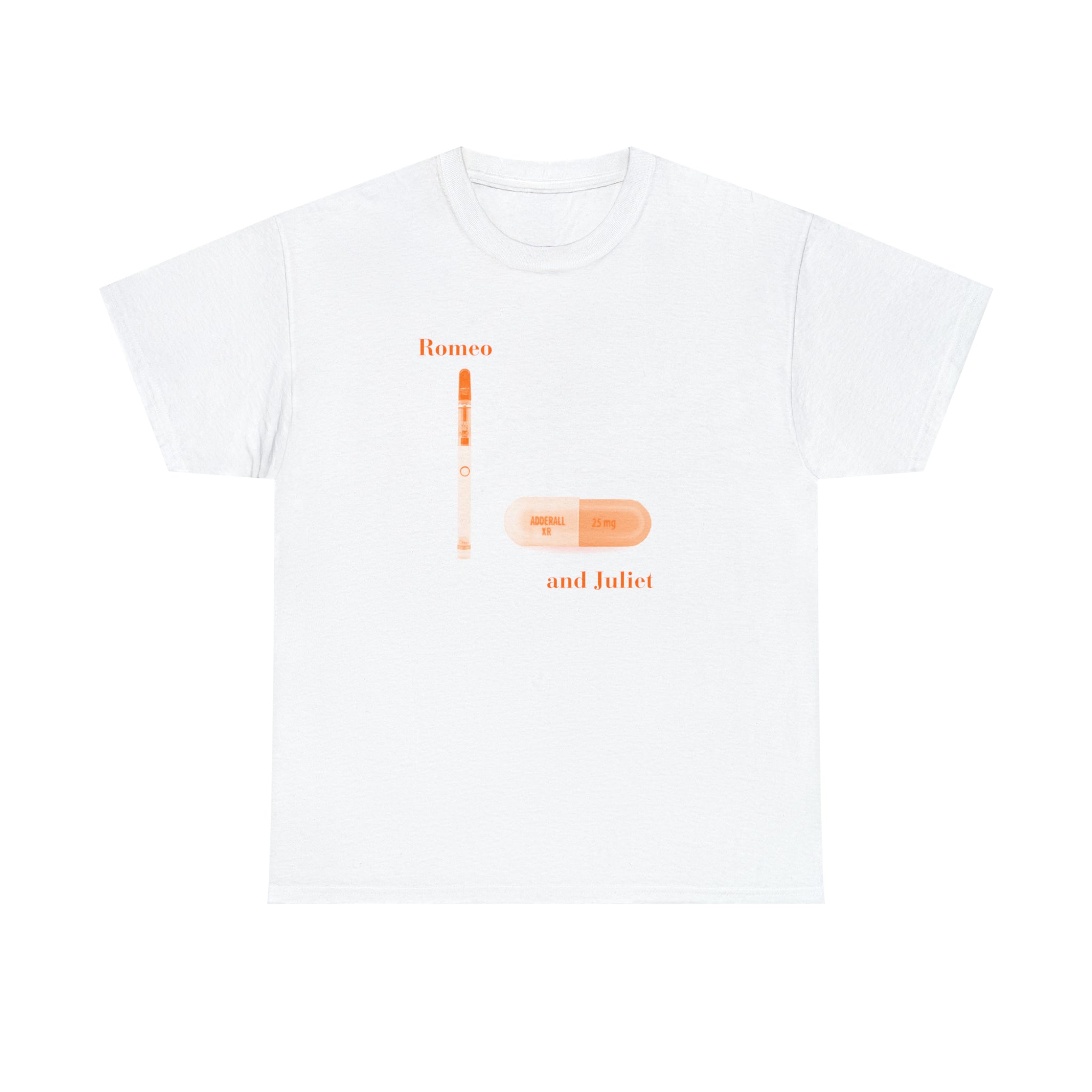 Romeo and Juliet Dab Pen and Adderall - Unisex Heavy Cotton Tee
