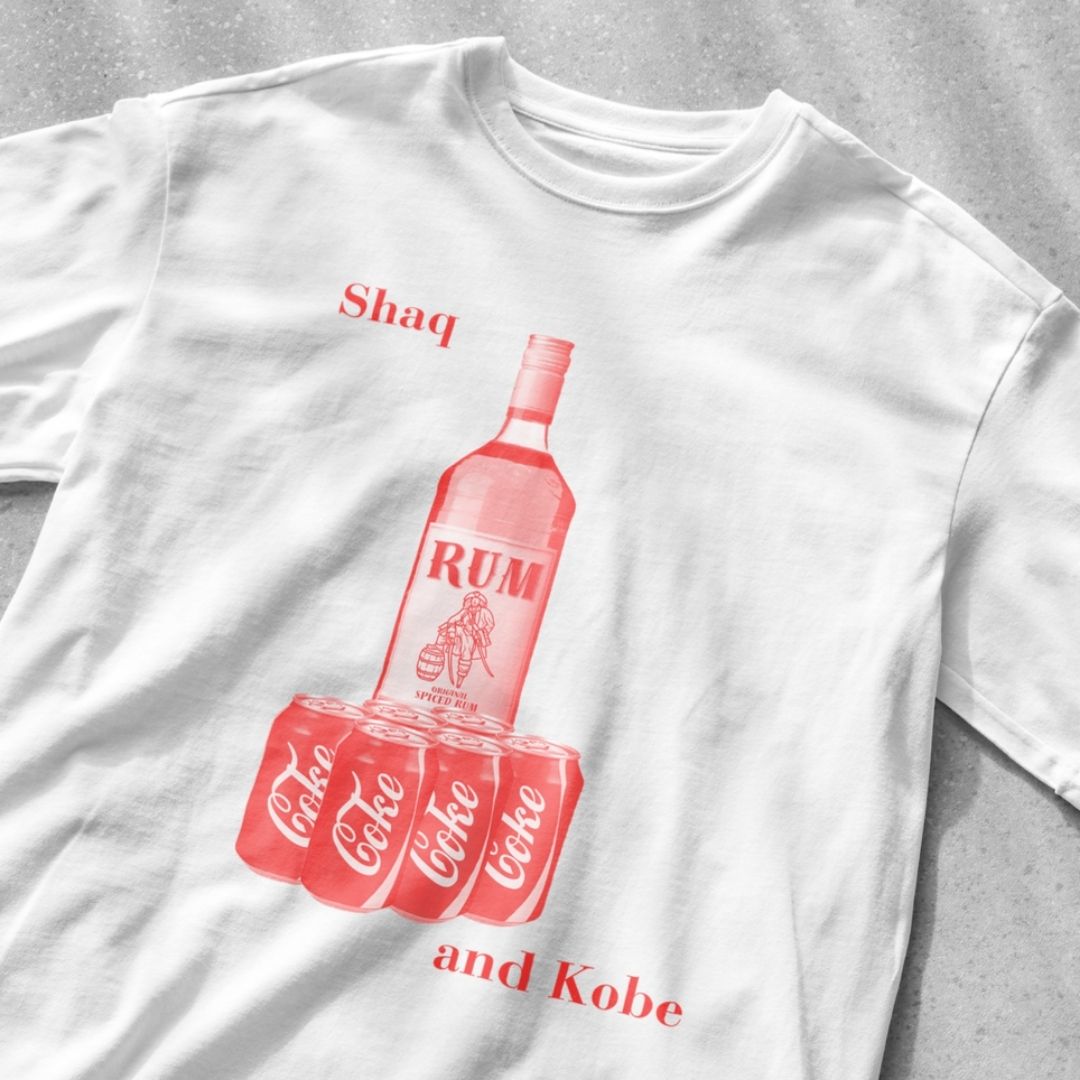 Shaq and Kobe Rum and Coke - Unisex Heavy Cotton Tee