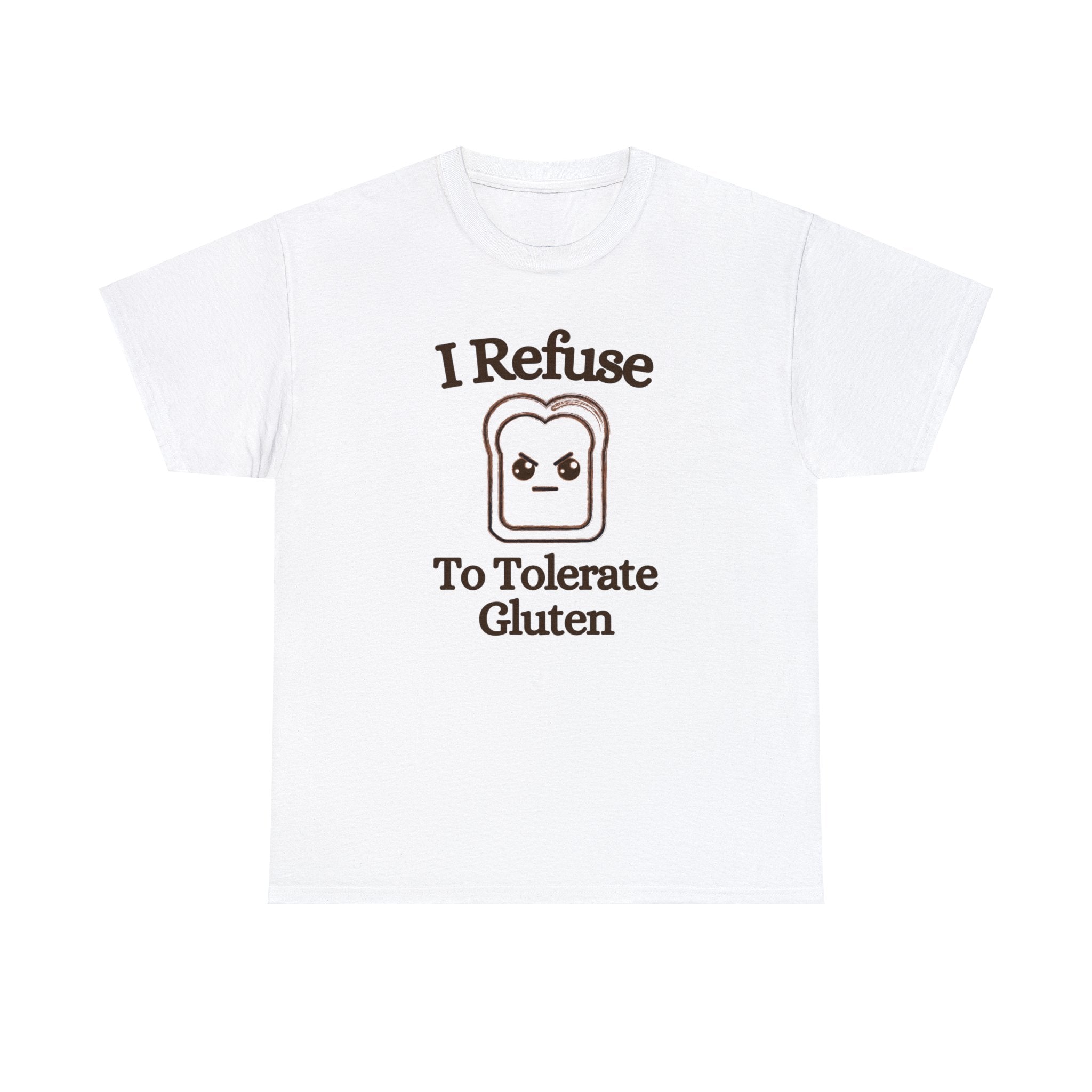 I Refuse to Tolerate Gluten | graphic tee | funny shirt | vintage shirt | sarcastic t-shirt retro cartoon tee