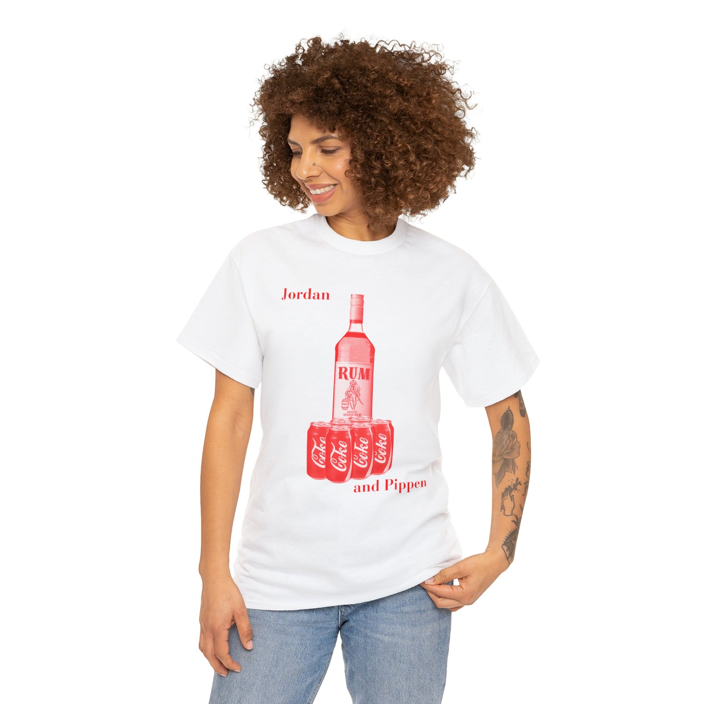 Jordan and Pippen Rum and Coke - Unisex Heavy Cotton Tee