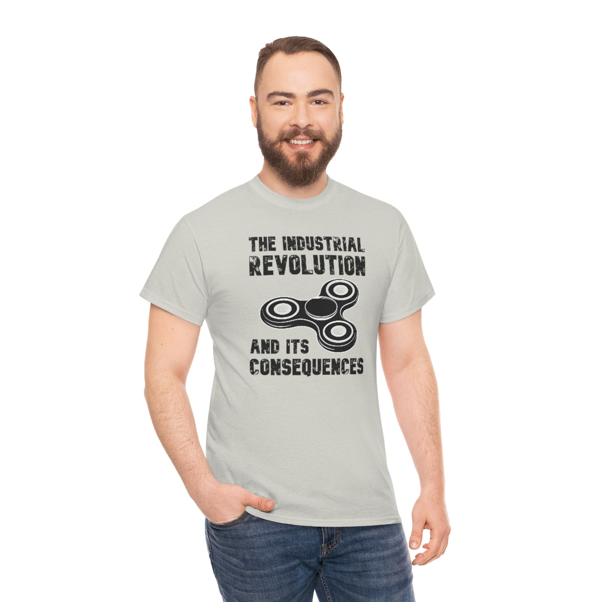 The Industrial Revolution and its Consequences Fidget Spinner - Unisex Heavy Cotton Tee - All Colors