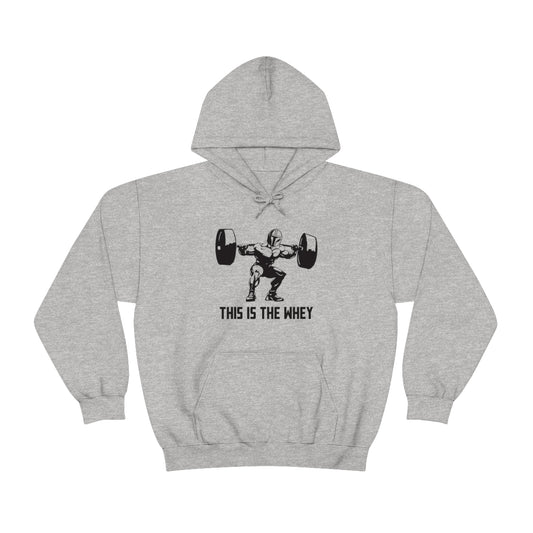 This is the Whey - Unisex Heavy Blend™ Hooded Sweatshirt