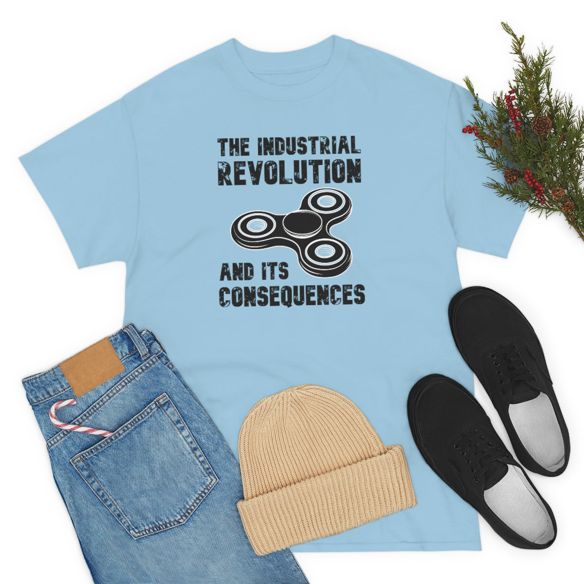 The Industrial Revolution and its Consequences Fidget Spinner - Unisex Heavy Cotton Tee - All Colors