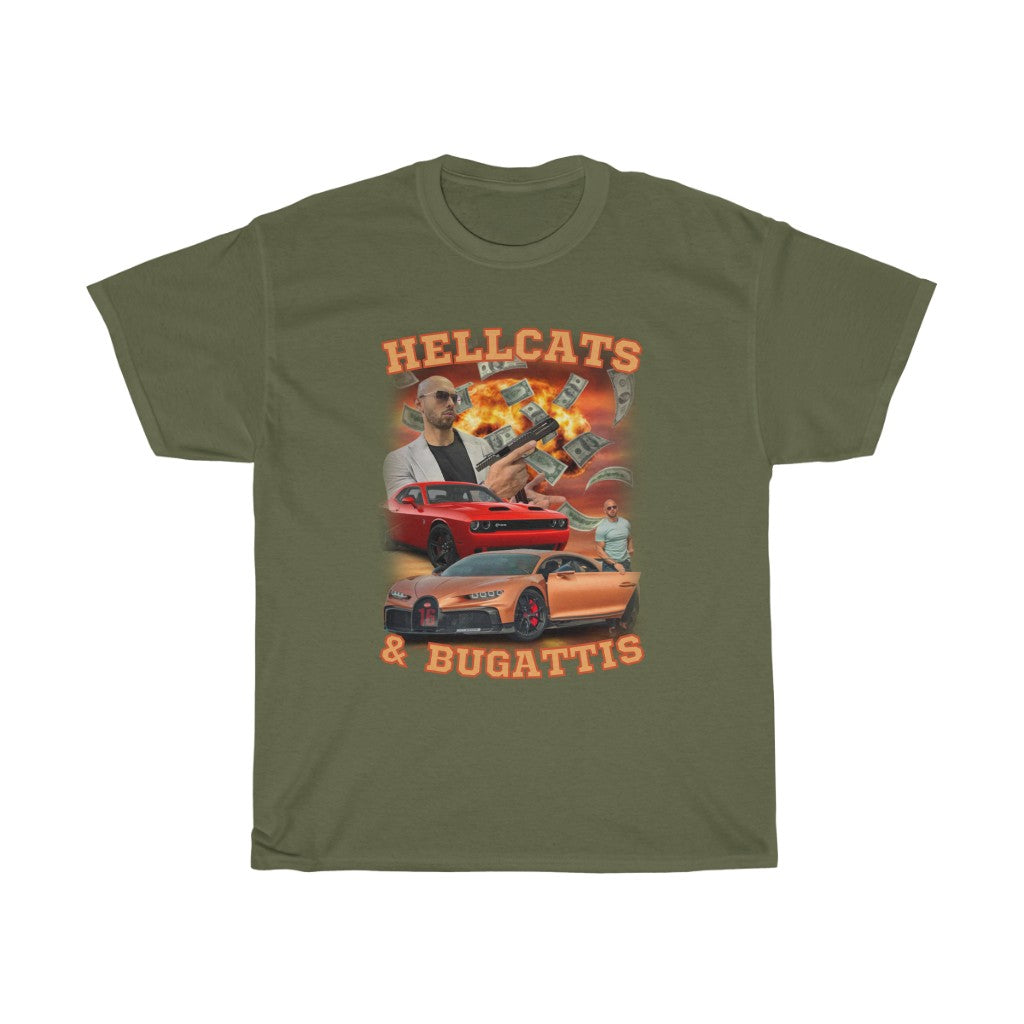 Hellcats and Bugattis - Unisex Heavy Cotton Tee
